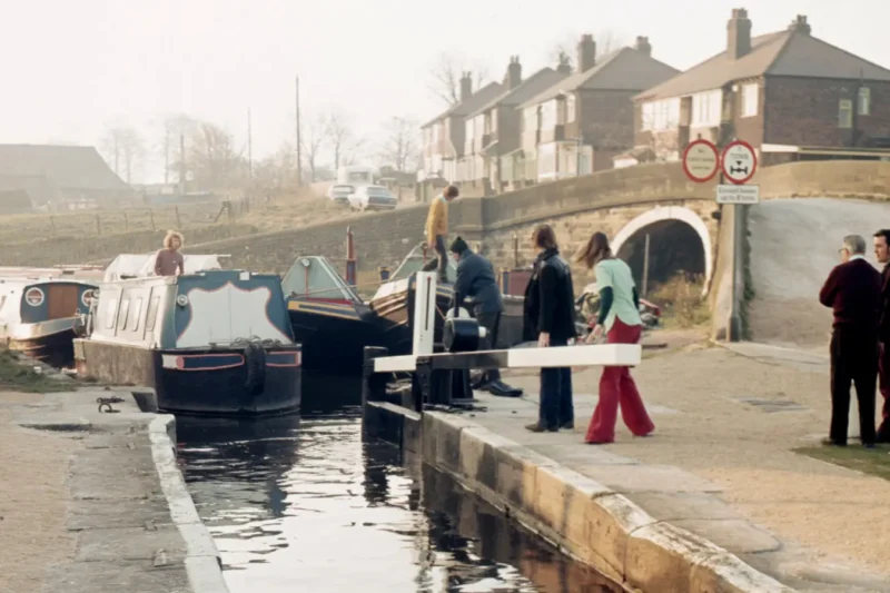 Marple locks reopening 1974